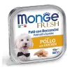 MONGE FRESH dog Pate in Koščki s Piščancem 100 g
