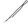 Trixie Povodec Cavo prilagodljiv L-XL 200 cm/18mm črna/srebrn