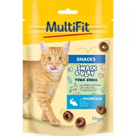 MultiFit priboljšek za mačke Snack&Play tuna 50 g