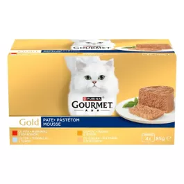 Gourmet Gold mousse MP meso/riba 4 x 85 g