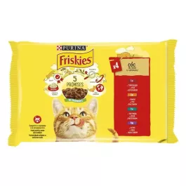 Friskies Cat Multipack piščanec/govedina/jagnjetina/raca 4 x 85 g