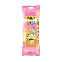 MultiFit Priboljšek Sticks z oreščki in medom za kunce in glodavce 112 g
