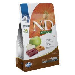 N&D Pumpkin Cat Adult Grain Free divjačina in jabolko 300 g