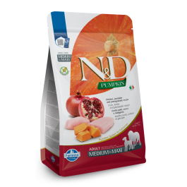 N&D Pumpkin Dog Adult Medium/Maxi Grain Free piščanec in jabolko 2,5 kg