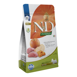 N&D Pumpkin Dog Adult Mini Grain Free divji prašič in jabolko 800 g