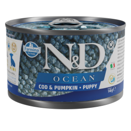 N&D Ocean Dog Puppy Mini trska in buča 140 g konzerva