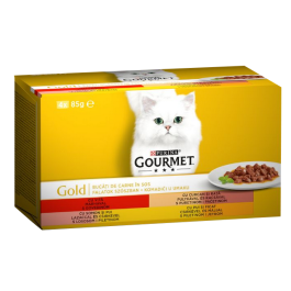 Gourmet Gold Multipack meso/riba 4 x 85 g