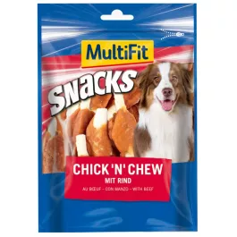MultiFit priboljšek za pse Chick'n Chew govedina n.3 500 g