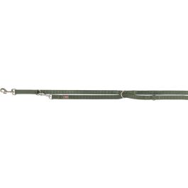 Trixie nastavljiv povodec za pse Premium M-L 2 m/20 mm olivno zelena