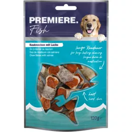 Premiere priboljšek za pse Chew bones losos 120 g/12 kosov