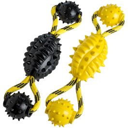 Hunter igrača za pse Spike guma z vrvjo, 30 cm