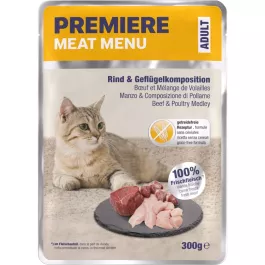 Premier Cat Meat Menu Adult Govedina, Perutnina 300 g vreć