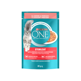 Purina One Sterilcat losos in korenje 85 g