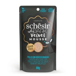 Schesir Cat After Dark Žametni piščanec s Prepeličjim jajcem 80 g vrečka