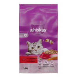 Whiskas 1+ govedina 1,4 kg