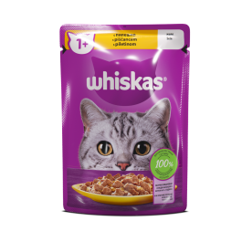 Whiskas 1+ piščanec v želeju 85 g