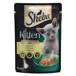 Sheba Junior s piščancem v omaki 85 g