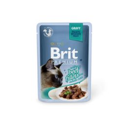 Brit Premium Cat Delicate Fileji v omaki z govedino 85 g vrečka