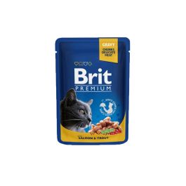 Brit Premium Cat Delicate koščki v omaki z lososom i postrvjo 100 g vrečka