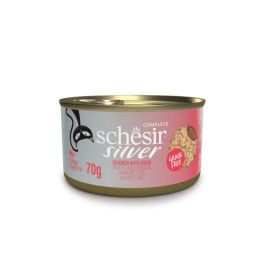 Schesir Cat Silver Senior Piščanec s racom 70 g konzerva