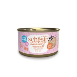 Schesir Cat Baby Piščanec in losos 70 g konzerva