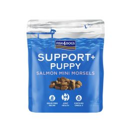 FISH4DOGS Priboljški Support+ Puppy losos 150 g