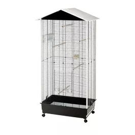 Ferplast kletka za ptice Nota črna 76,5x57x161,5 cm