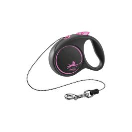 Flexi Black Design, vrvica, XS 3 m roza