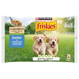 Friskies Junior piščanec z grahom v želeju 4x85 g