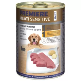 Premiere Dog Meati Sensitive Jagnjetina in krompir 400g konzerva