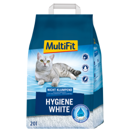 MultiFit pesek za mačke Hygiene White nesprijemljivi 20 L