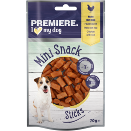 Premiere Dog Priboljšek Mini Snack Sandwich Piščanec in riža 70 g