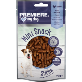 Premiere Dog Priboljšek Mini Snack Sticks Piščanec z ribom 70 g