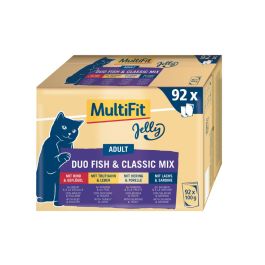 MultiFit Cat Adult Duo riba, classic v želeju Multipack 92x100 g