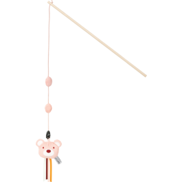 AniOne igrača za mačke Palica Pepe Kitty Fishing Rod rozi