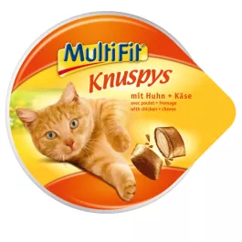MultiFit priboljšek za mačke Knuspys piščanec in sir 60 g