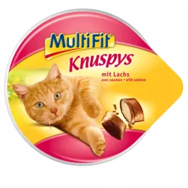 MultiFit priboljšek za mačke Knuspys losos 60 g