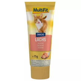 MultiFit priboljšek za mačke Pate losos 75 g