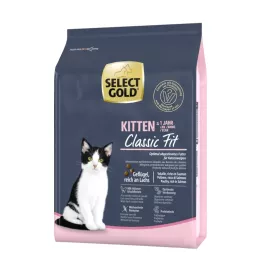 Select Gold Cat Classic Fit Kitten perutnina z lososom 2,5 kg