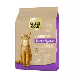 Select Gold Cat Sensitive Digestion Senior perutnina z rižem 2,5 kg