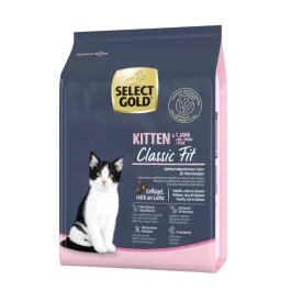 Select Gold Cat Classic Fit Kitten perutnina z lososom