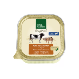 Real Nature Adult govedina z italijansko šunko in rezanci 100g ALU-pak