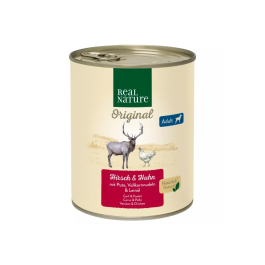 Real Nature Adult divjačina in piščanec s puranom 800 g