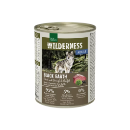 Real Nature Wilderness Adult Black Earth govedina z nojem in bivolom 800g konzer