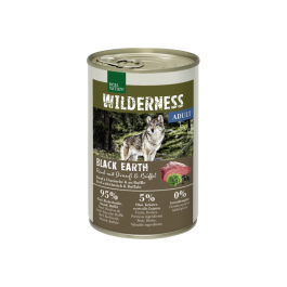 Real Nature Wilderness Adult Black Earth govedina z nojem in bivolom 400g konzer
