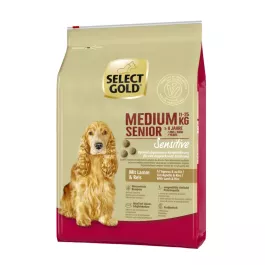 Select Gold Sensitive Senior Medium jagnjetina in riž 4kg