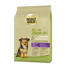 Select Gold Sensitive Junior XS jagnjetina, losos in krompir 1kg