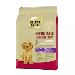 Select Gold Sensitive Junior Medium jagnjetina, losos in krompir 12kg