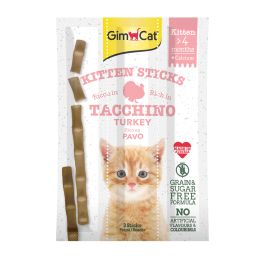 Gimcat priboljšek Kitten Sticks z puranom in kalcijem 3x3g