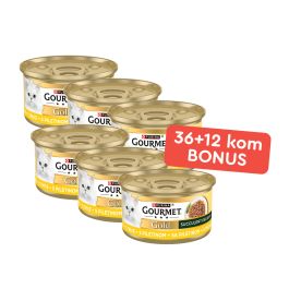 Gourmet Gold Succulent Delights Piščanec 48 x 85 g (36+12 BONUS)